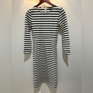 Striped Black and White Women's Dress